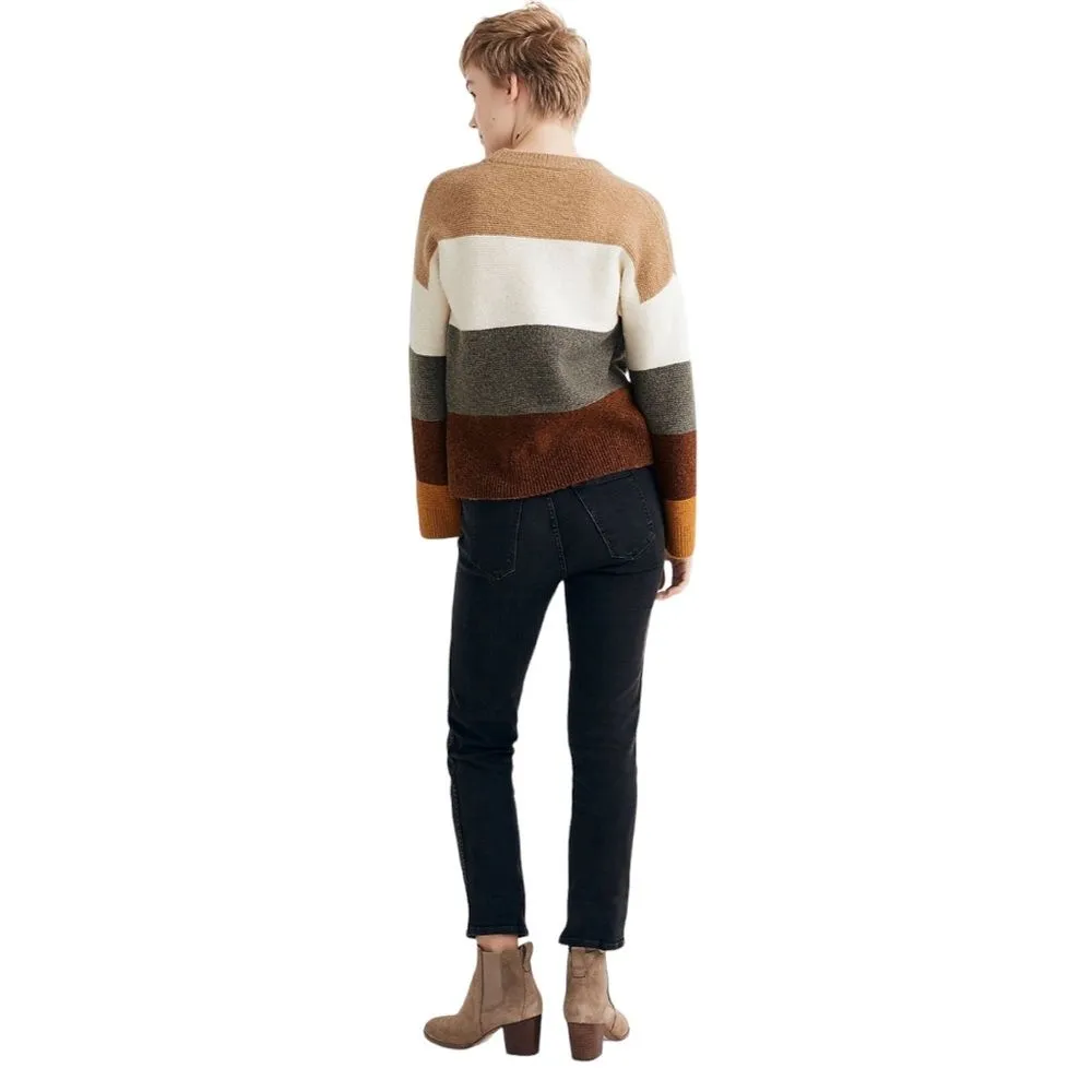 Madewell Andria Pullover Sweater in Coziest Yarn Size‎ XS Oversized Colorblock - Image 3