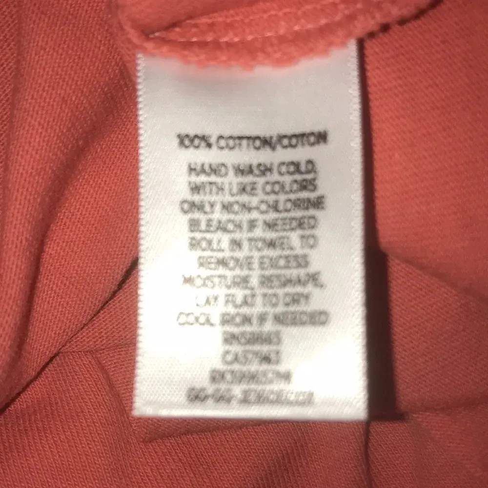 ABOUND Distressed midi dress puffy short sleeves salmon color NEW size XL - Image 5