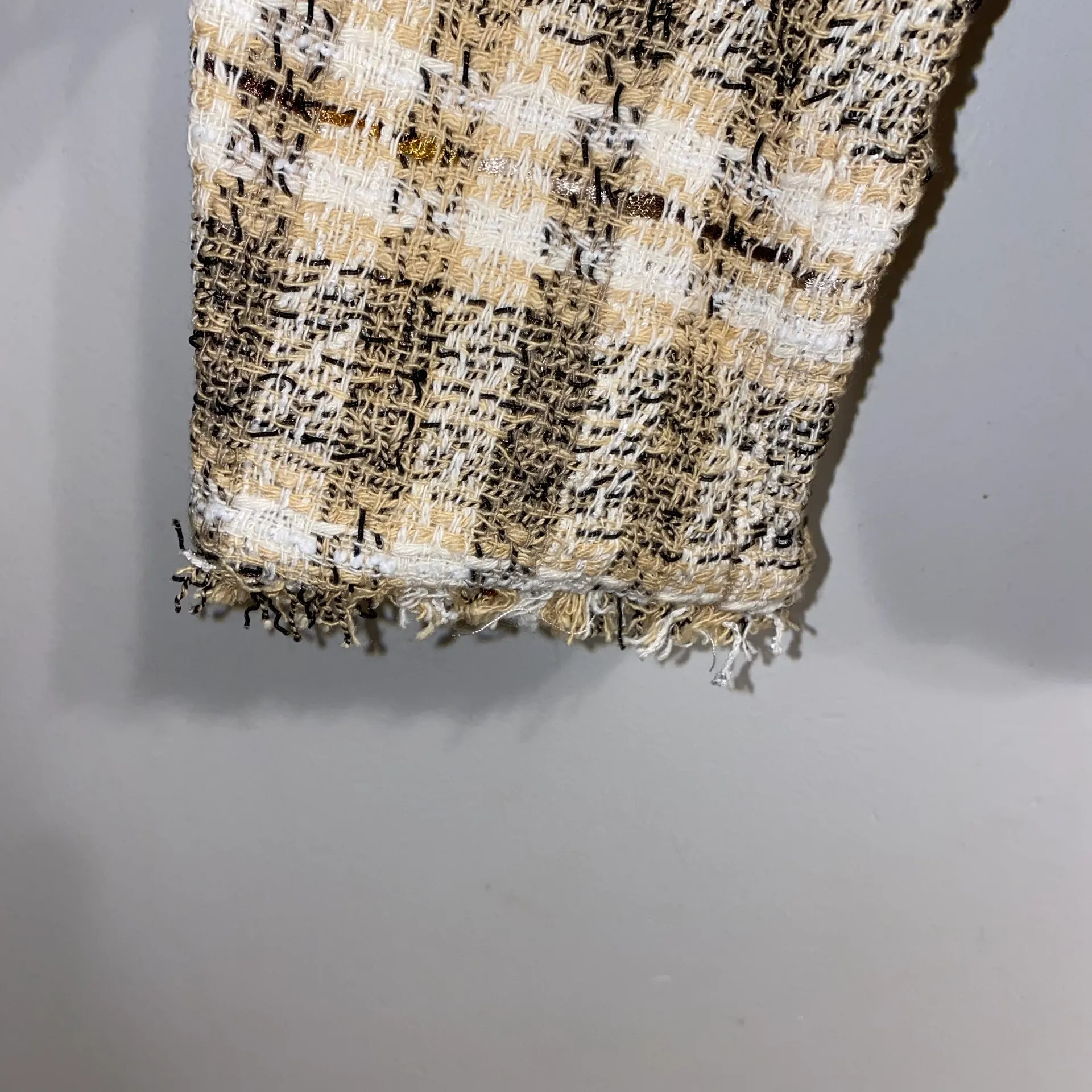 NWT  Frayed V Neck Tweed Blazer 2505/169 - Image 7