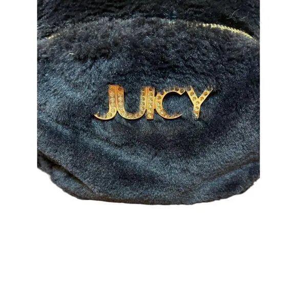 Juicy Couture Y2K Glam Black Faux Fur Backpack w/‎ Gold Hardwear - Image 3