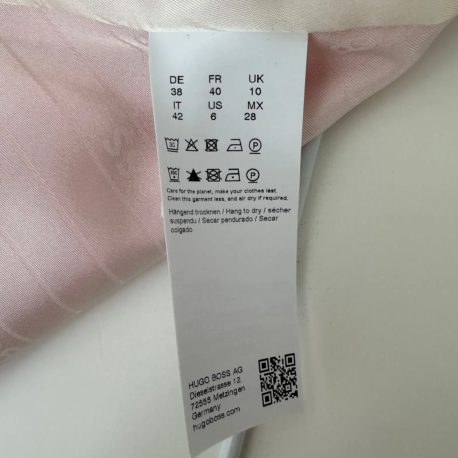 BOSS Jatera Double Breasted Blazer Jacket Pink Dahlia Classic Office US 6 NWT - Image 13