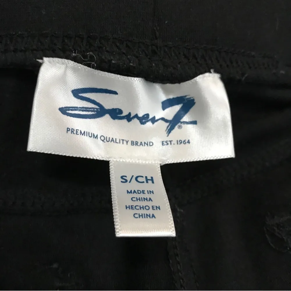 Seven7  Pull On Legging Black Soft Knit Pants Small - Image 6