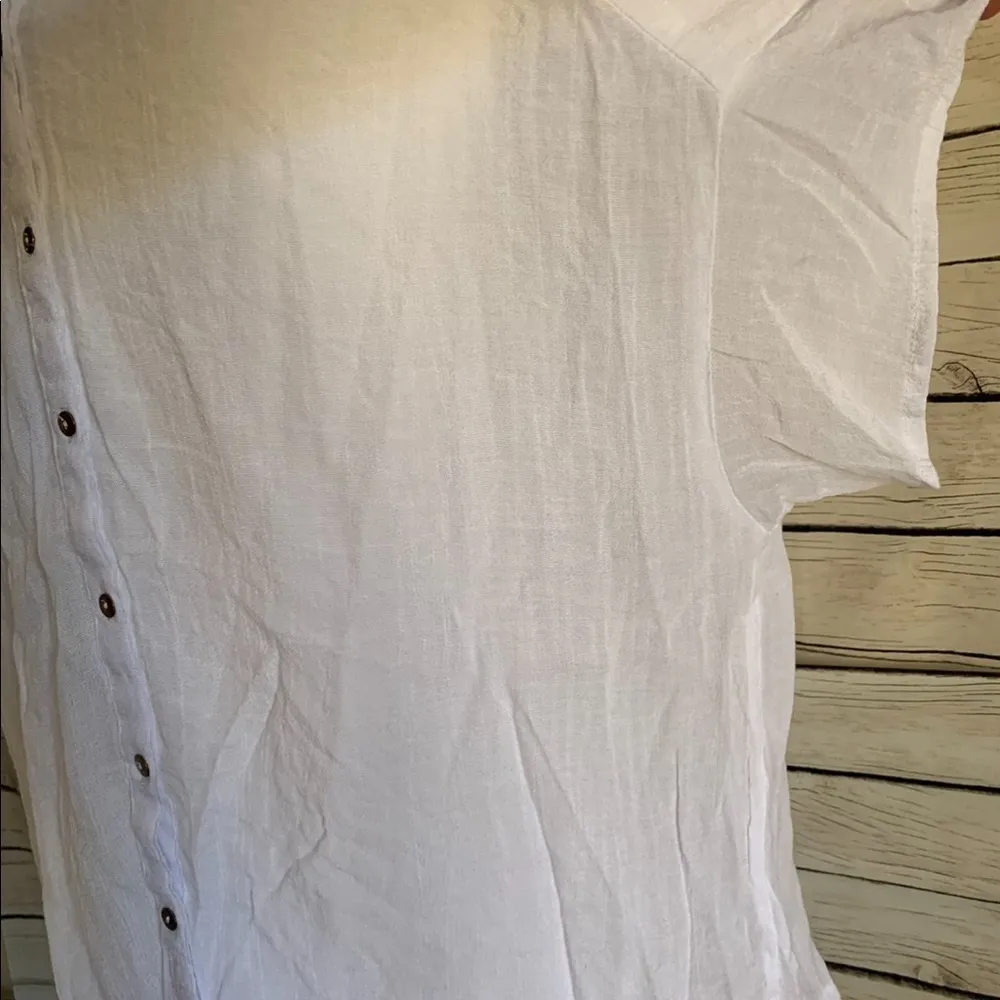 Alfani White Button Detailed Top - Image 4