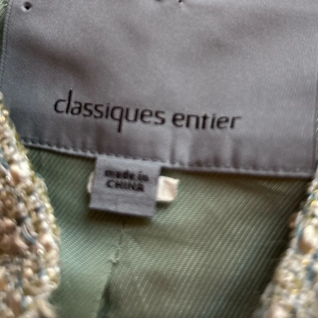 Classiques‎ Entier Skirt Suit Set Ruffle Jacket Metallic Gold Career - Image 7