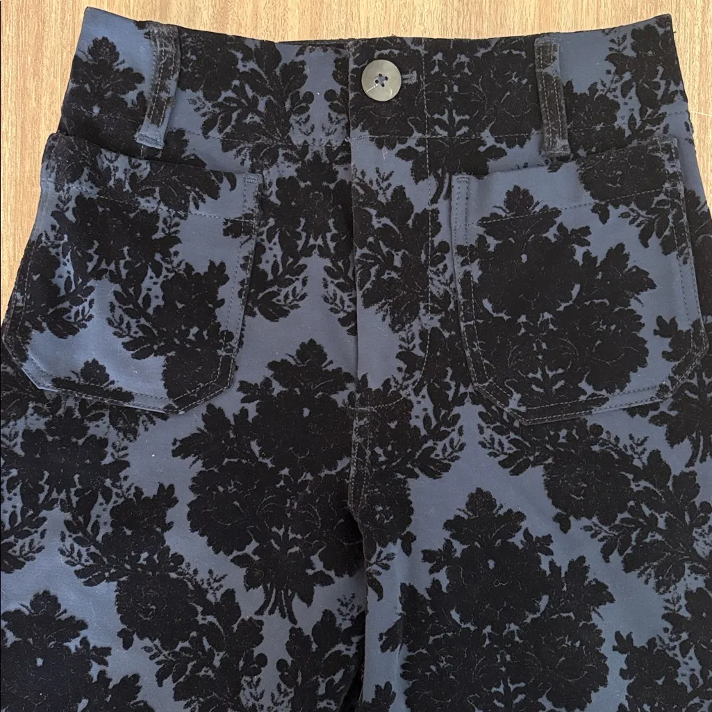 Anthropologie The Colette Cropped Wide-Leg Pants by Maeve: Floral Ponte Edition - Image 9