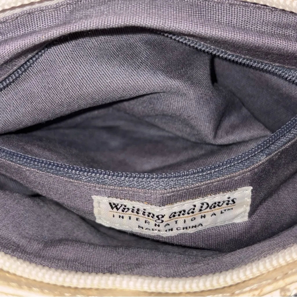 Vintage Whiting & Davis White Metal Mesh Shoulder Bag Purse - Image 10