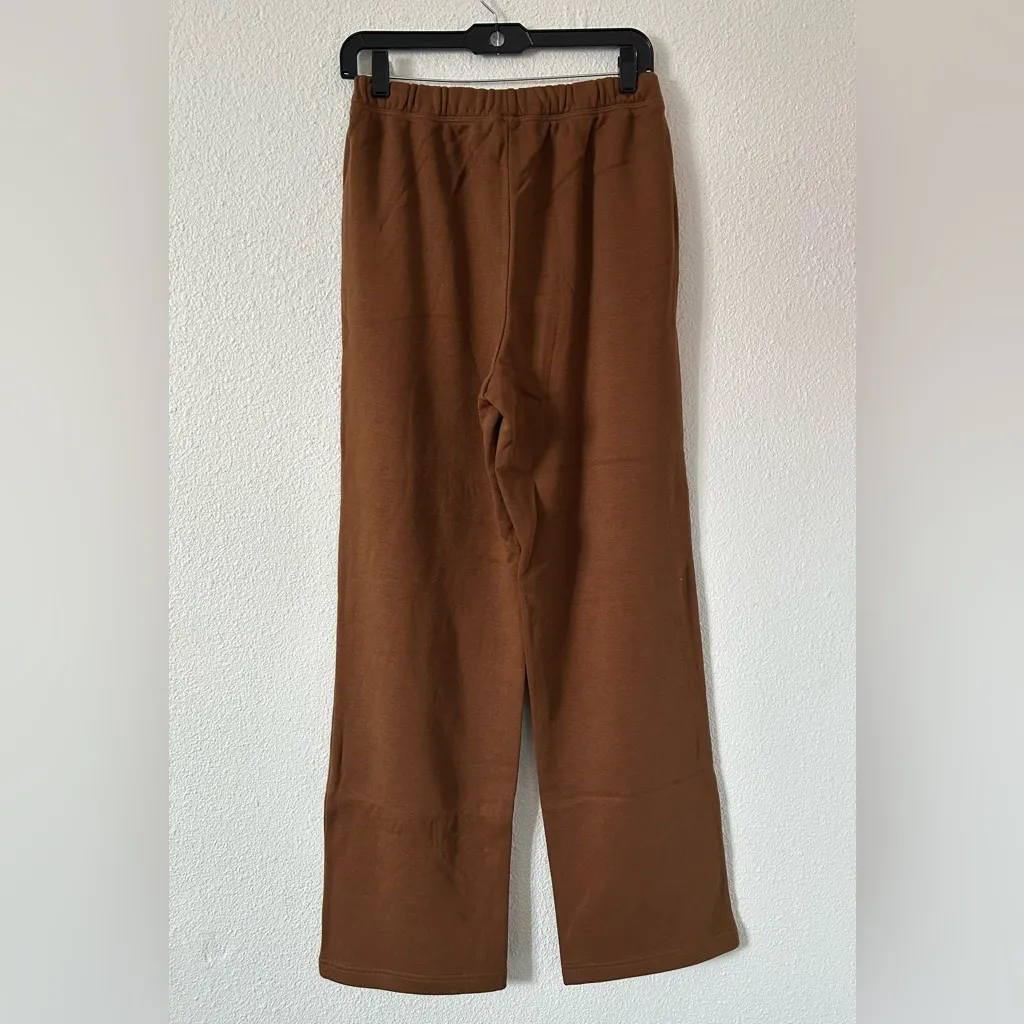 Skims classic fleece 2 piece set hoodie and pants bison sz small Nwt - Image 12