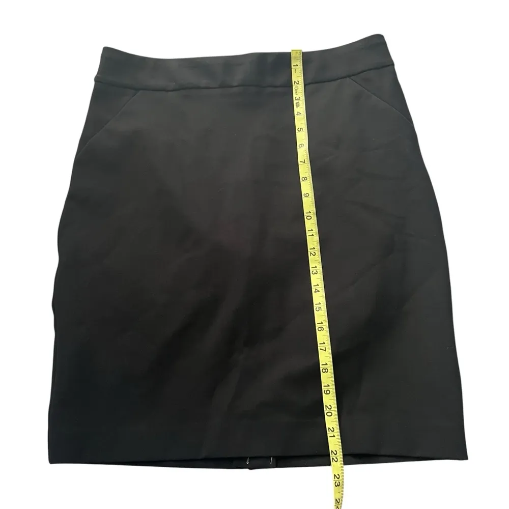 NWT, J. Crew Factory Ponte Pencil Skirt Black, Style L1314 Black Size 12 - Image 10