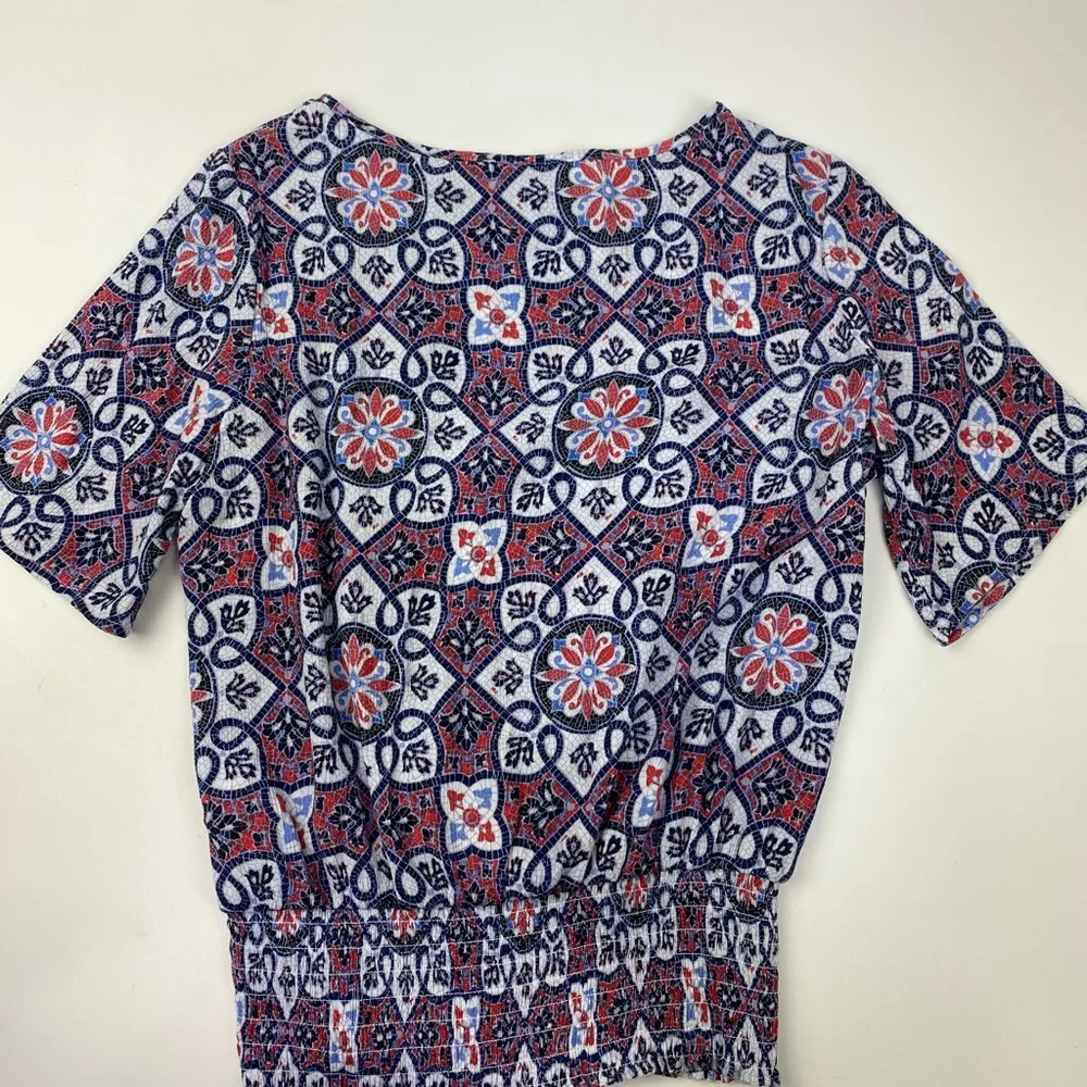 MICHAEL Michael Kors Multicolored Pattern Top Size M - Image 9