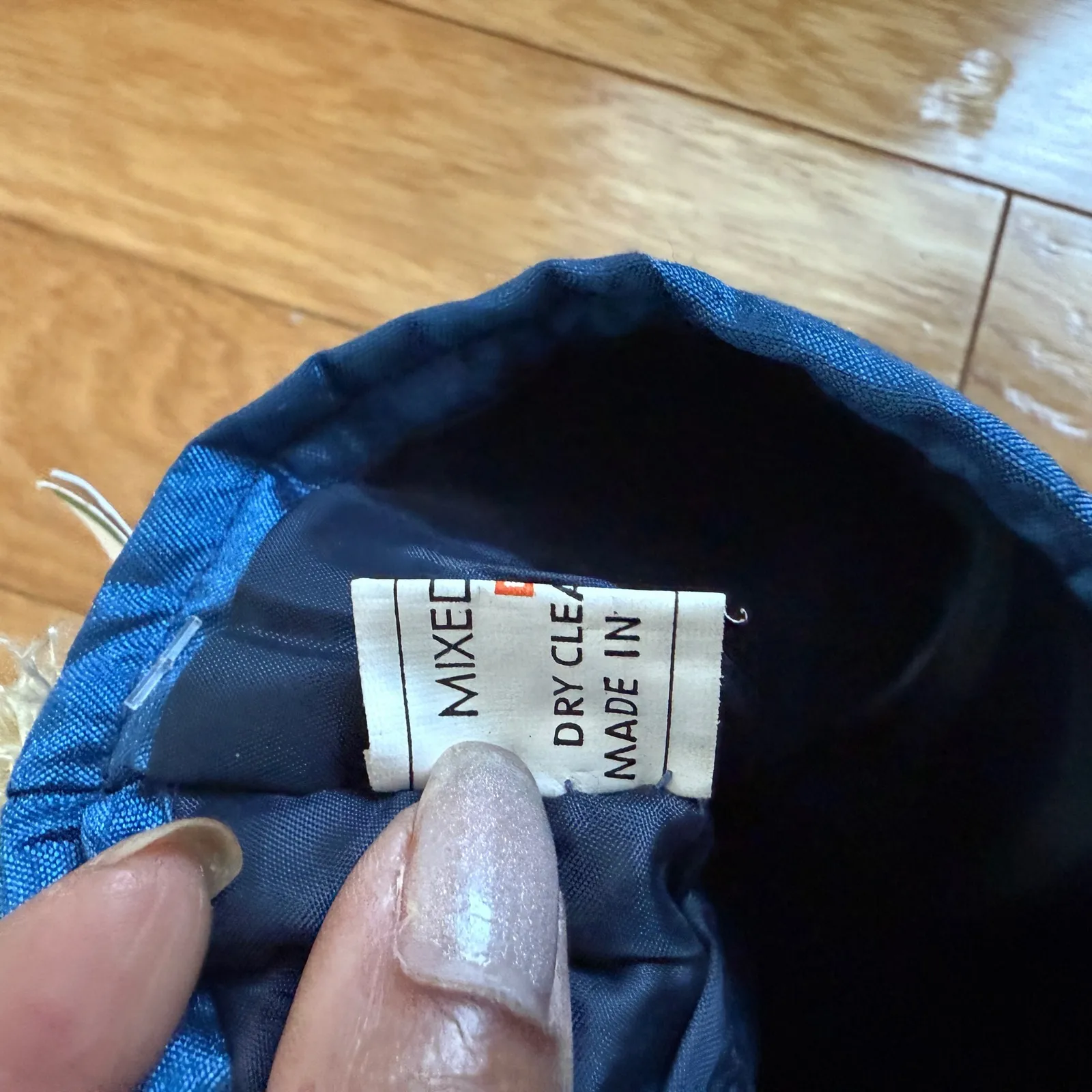 Rising International Jamila Clutch Blue Silk Embroidered‎ Zardozi Afghan Purse - Image 8