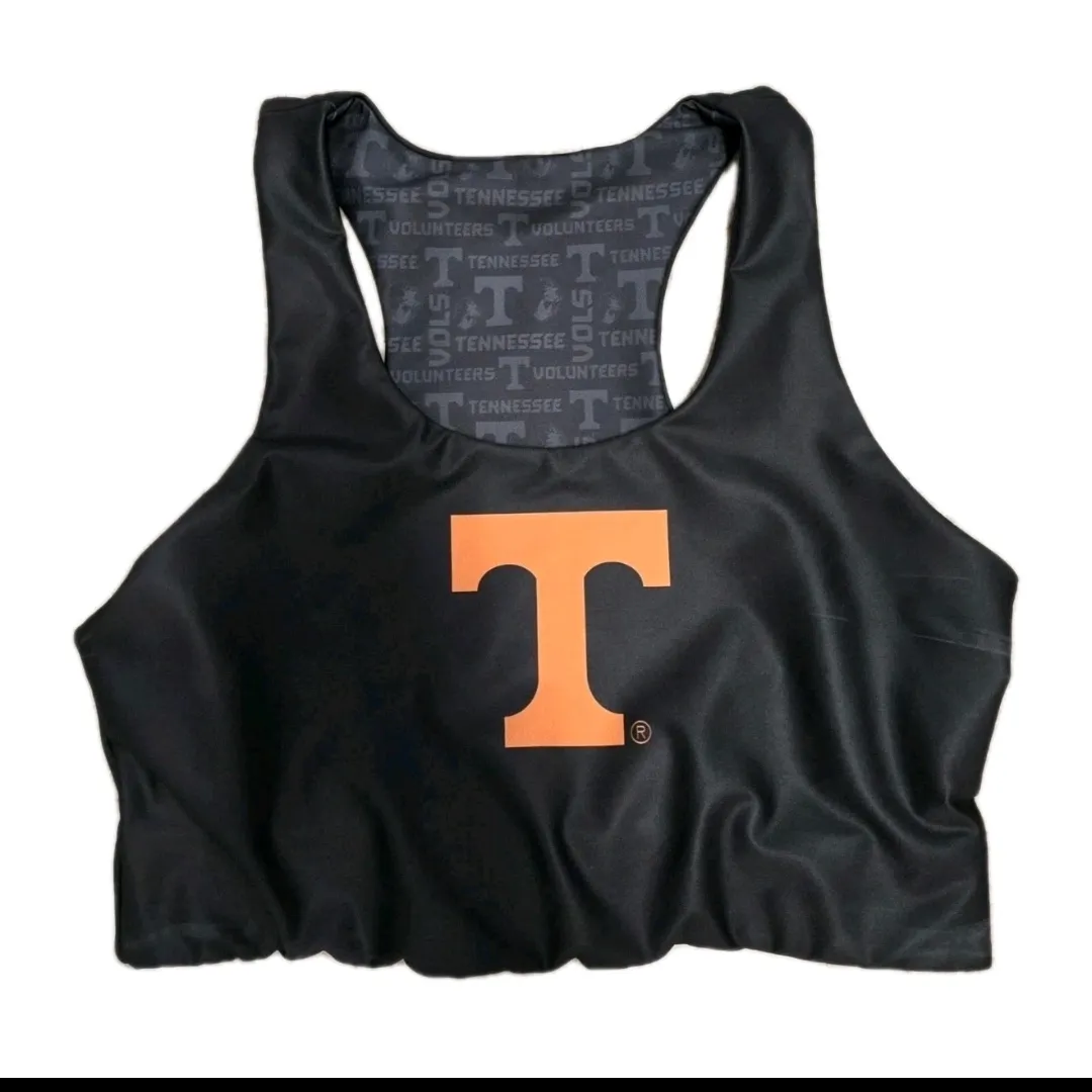 Womens Certo Tennessee Volunteers Reversible Sports Bra Size XLARGE Black Orange - Image 4