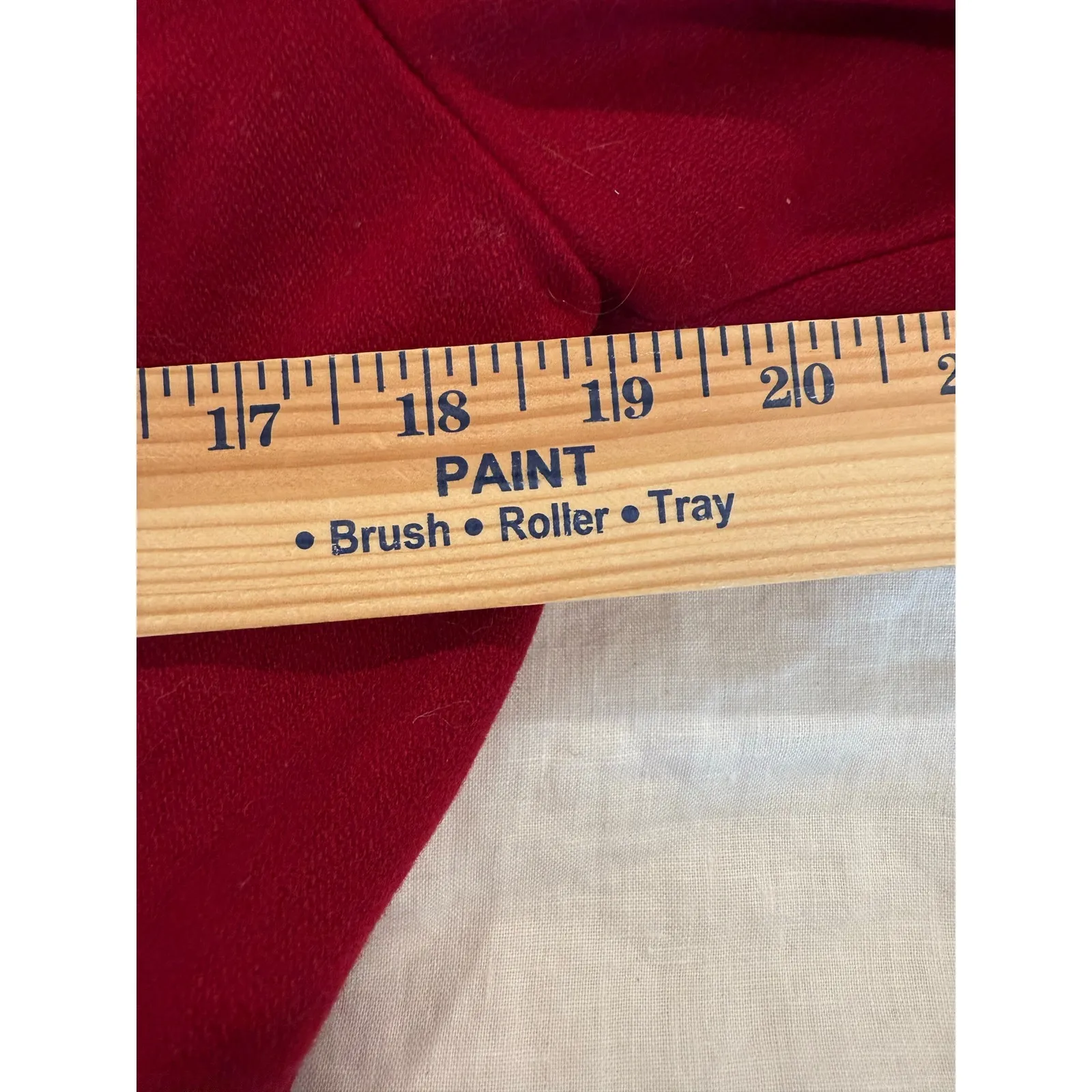 Anthropologie Tulle womens red wool blend button up collared pea coat Medium - Image 9