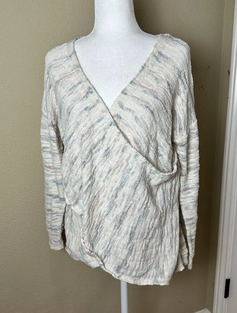 URBAN OUTFITTERS Kimchi Blue Wrap Front Crossover Sweater Size Large - Image 2