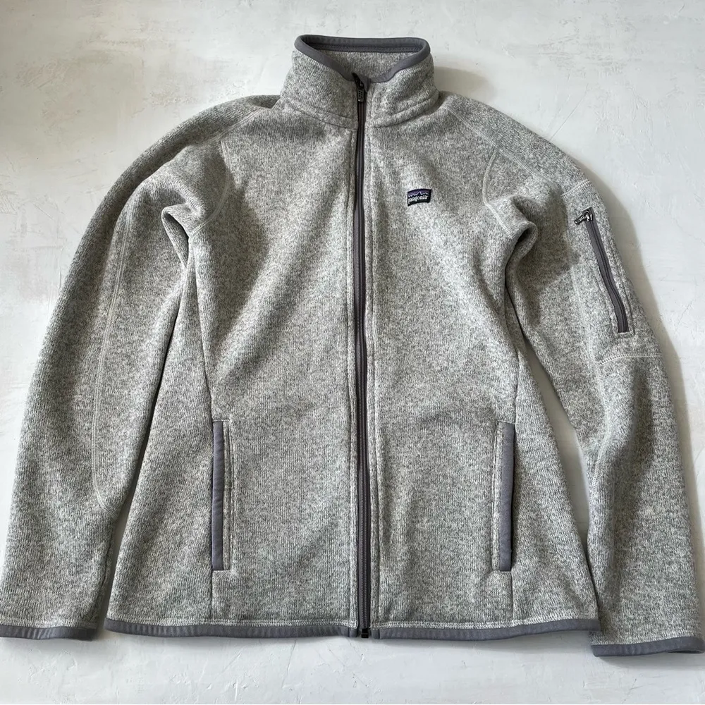 Women's Better Sweater Jacket Natural Grey Size S - Image 3