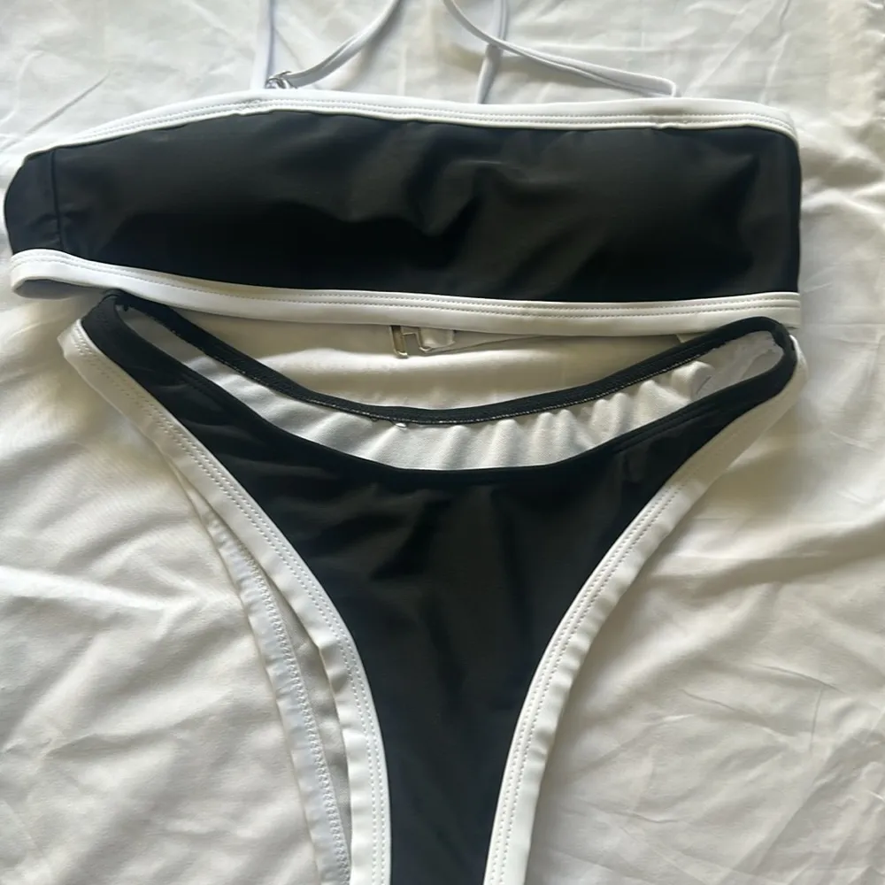 Commense Contrast Binding Bikini Set size small Black - Image 3