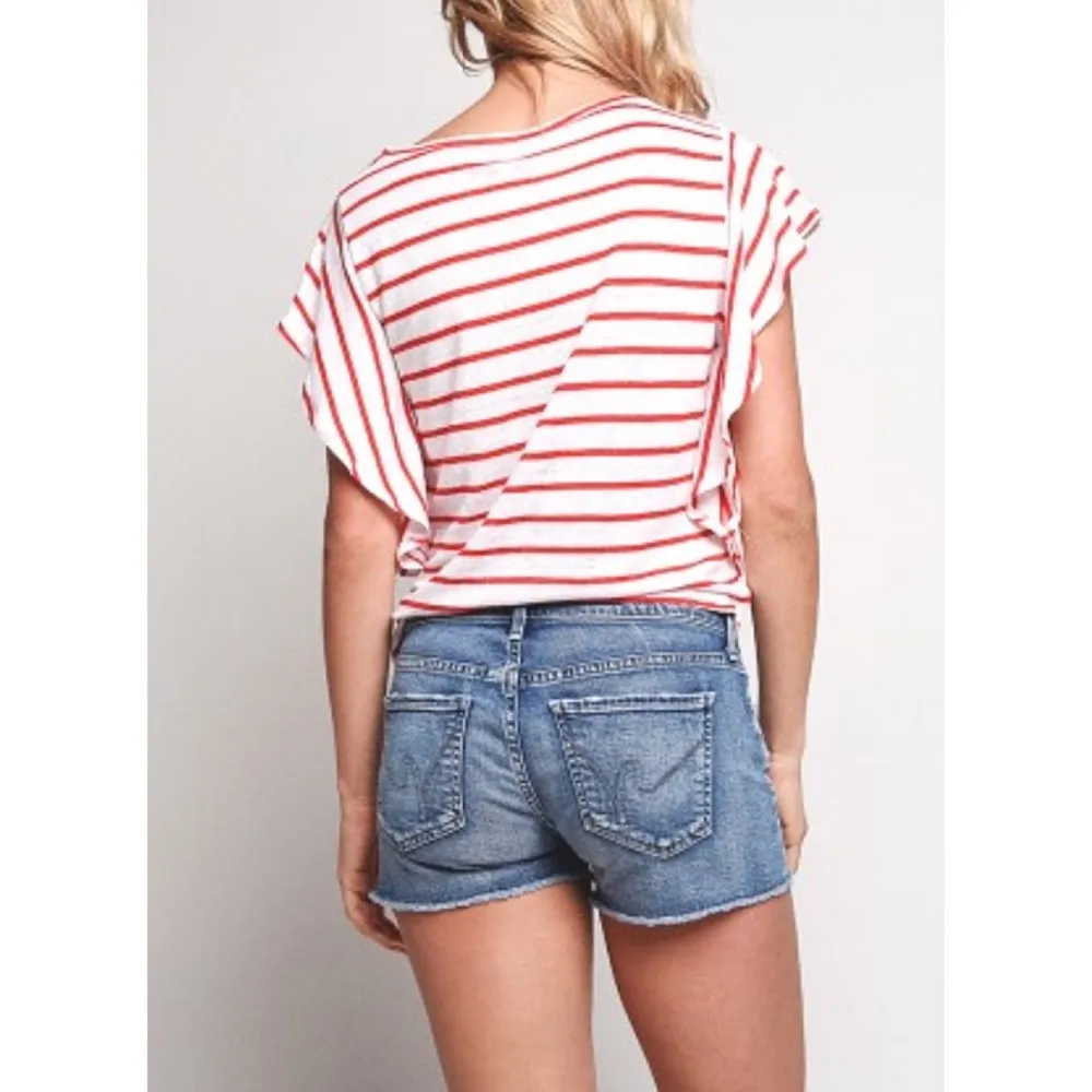 NWT Cupcakes and Cashmere Striped Ruffle Top - Image 6