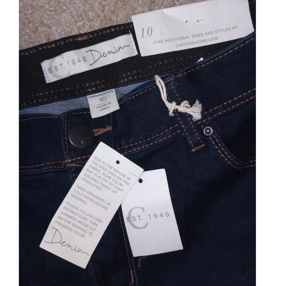 Cato NWT Jeans 10 Jegging Dark Wash - Image 4