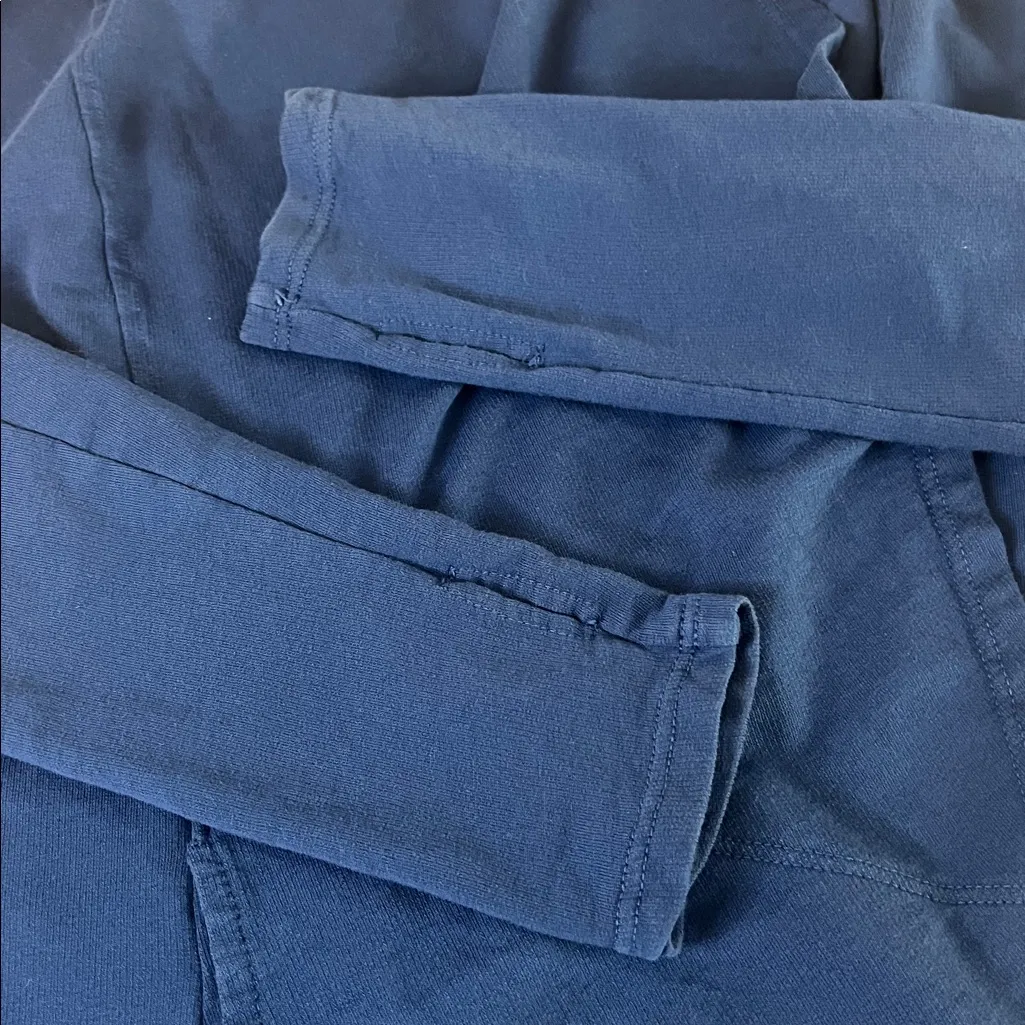 Splits59 Open Front Shawl Neck Cardigan Blue Size Medium - Image 8