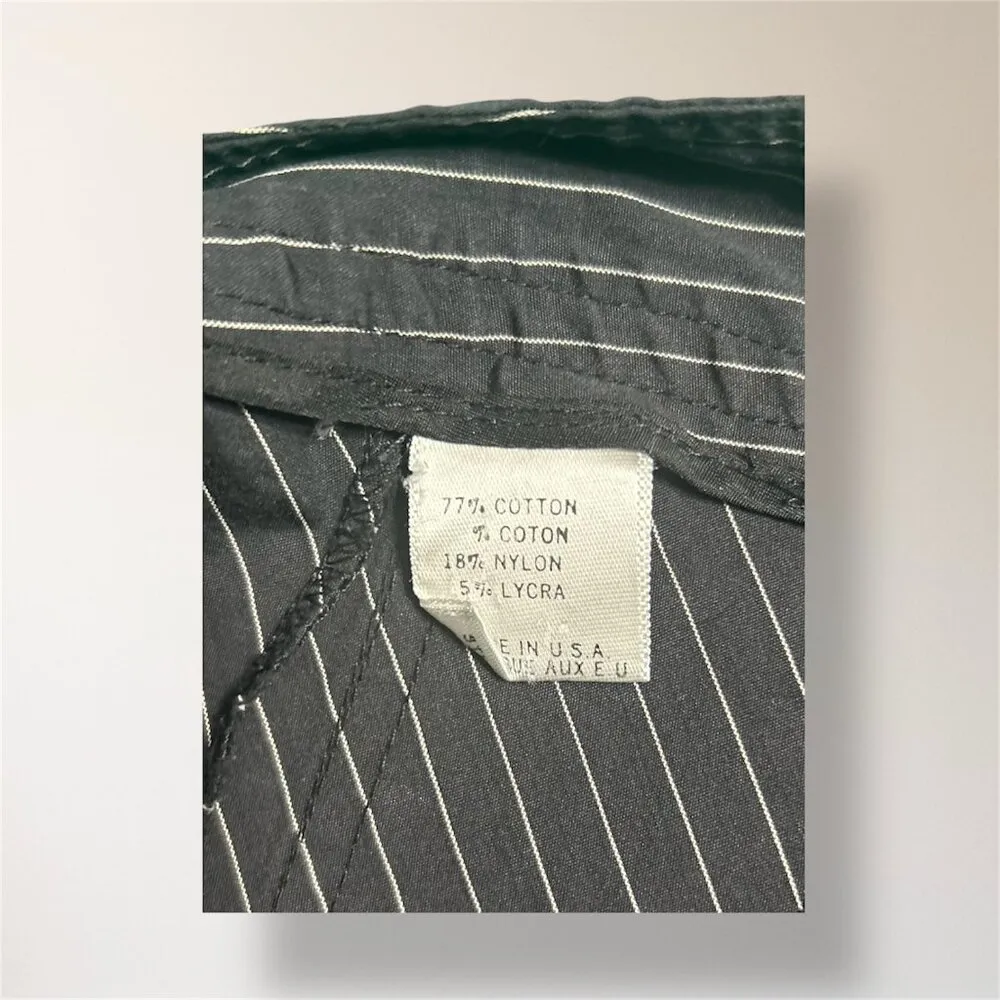 Theory Women's 4 Black Tan Pinstripe Pleated A-Line Skirt Office Career Academia - Image 8