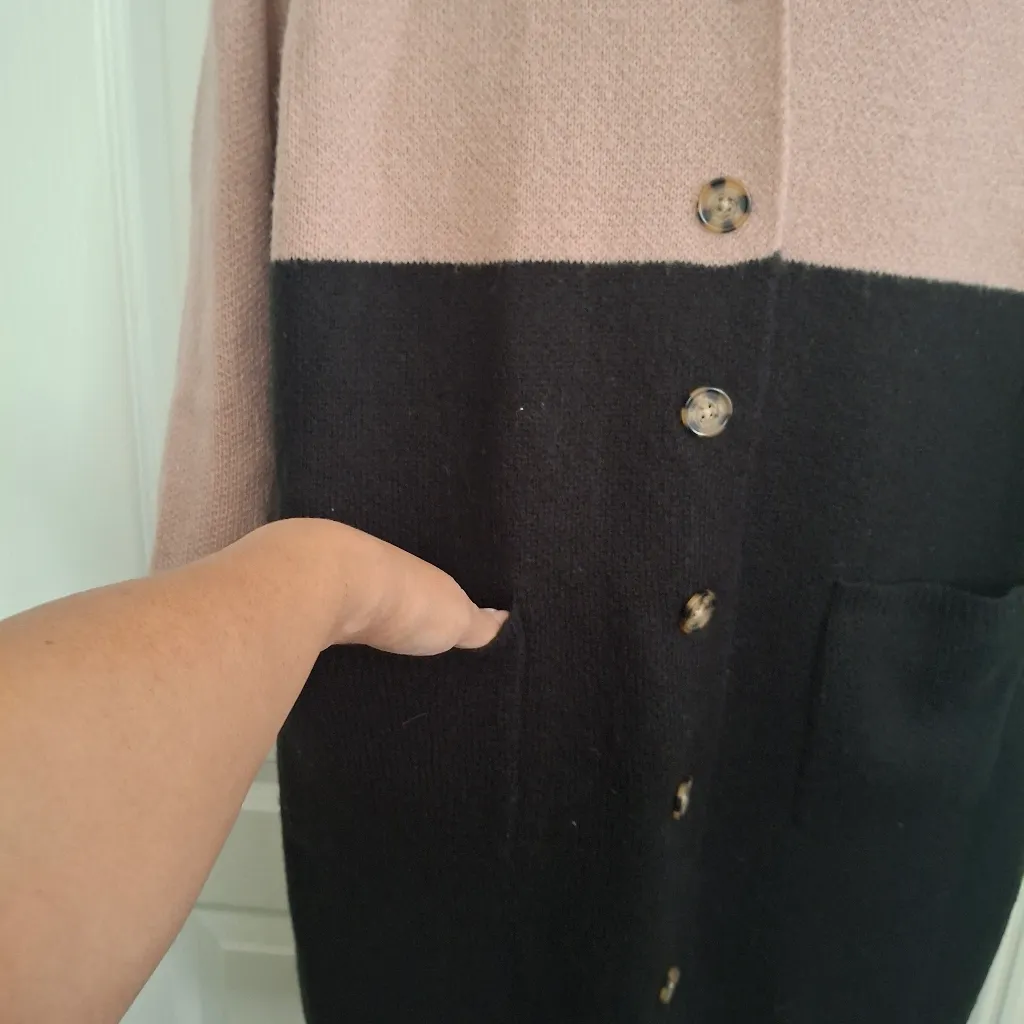 Torrid Sz 2 Colorblock Botton Front Sweater Coat - Image 12