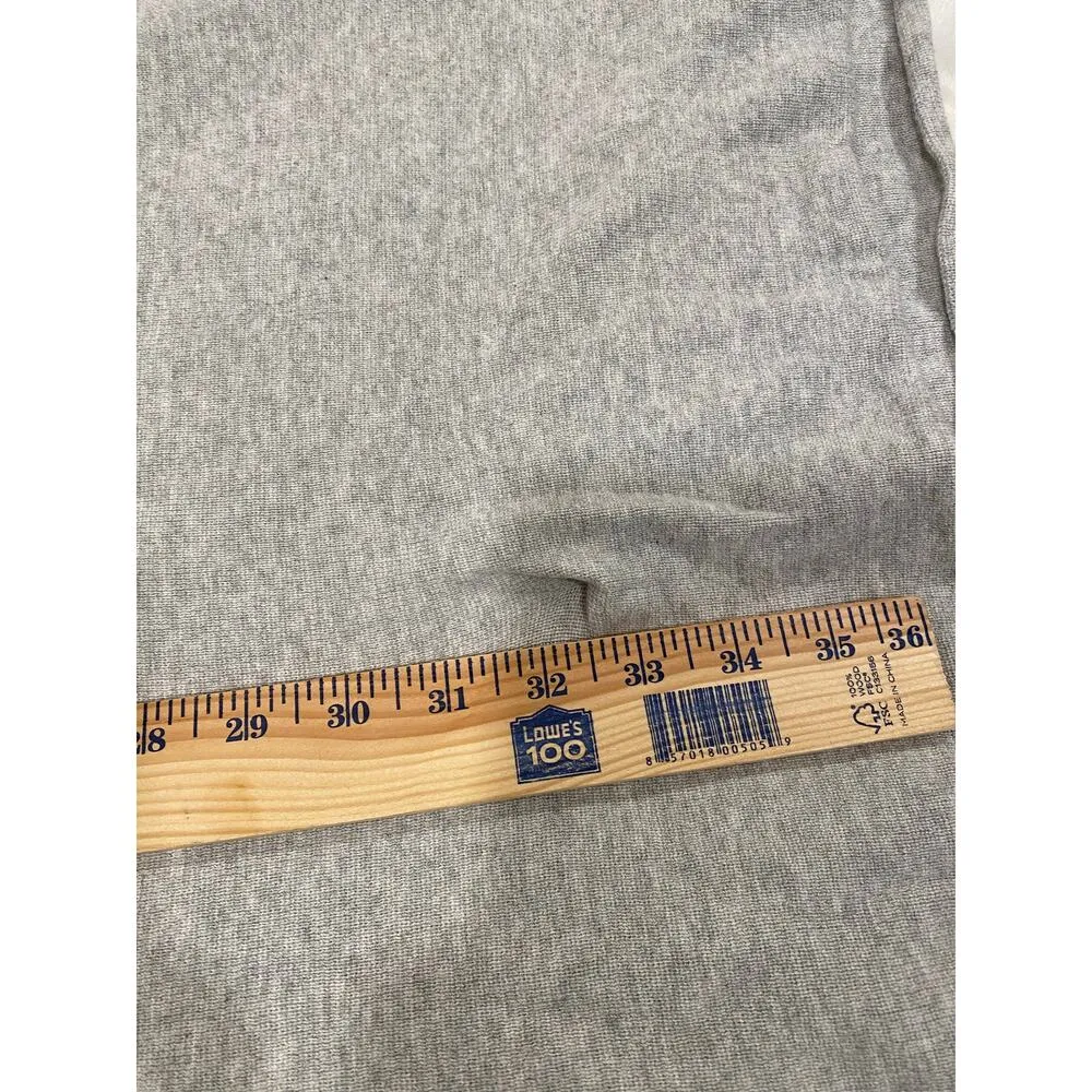 Banana Republic Cotton 1/4 Zip-Front Knit Poncho Sweater Gray Women's One Size - Image 8