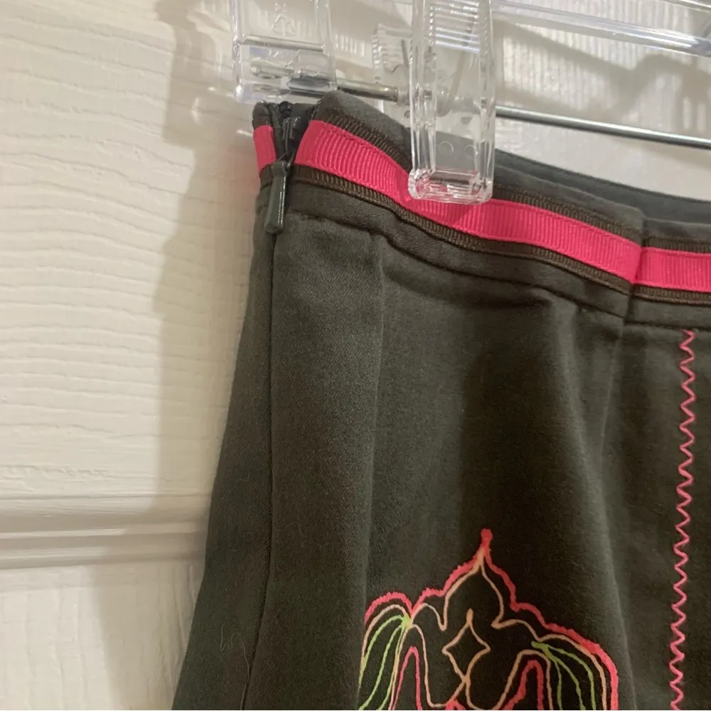 Etcetera Grey Skirt with Intricate Stitching and Bell Trim Women’s Size 0 - Image 7