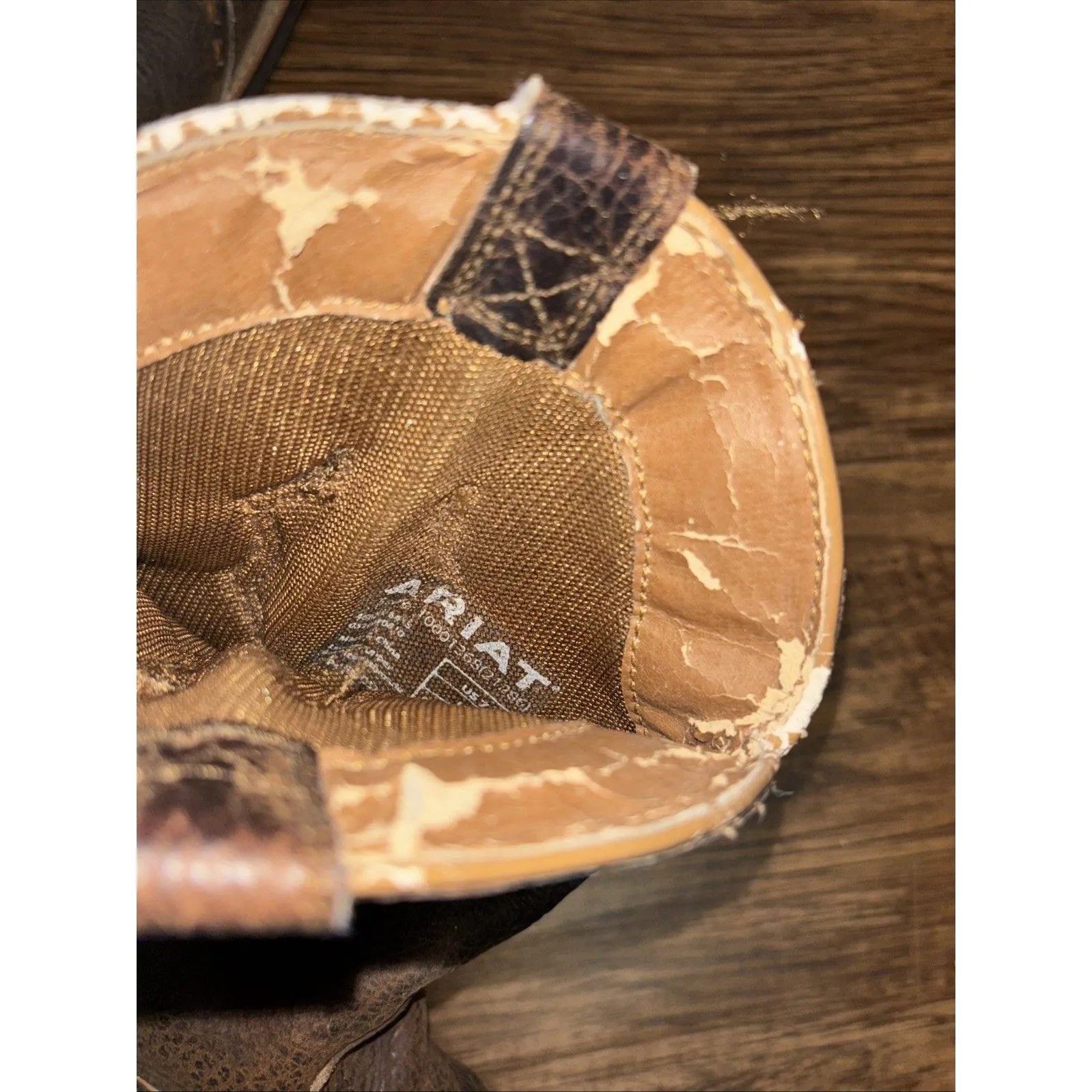 ARIAT Ladies Cowgirl Western Boot Brown distressed  Leather Sz 7.5 - Image 15