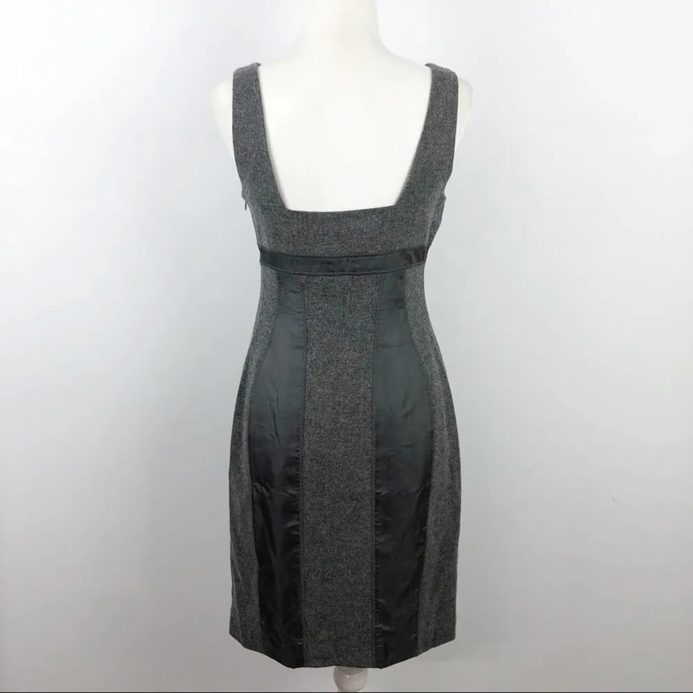 Susana Monaco Grey Wool/Silk Sleeveless Dress 6 - Image 9