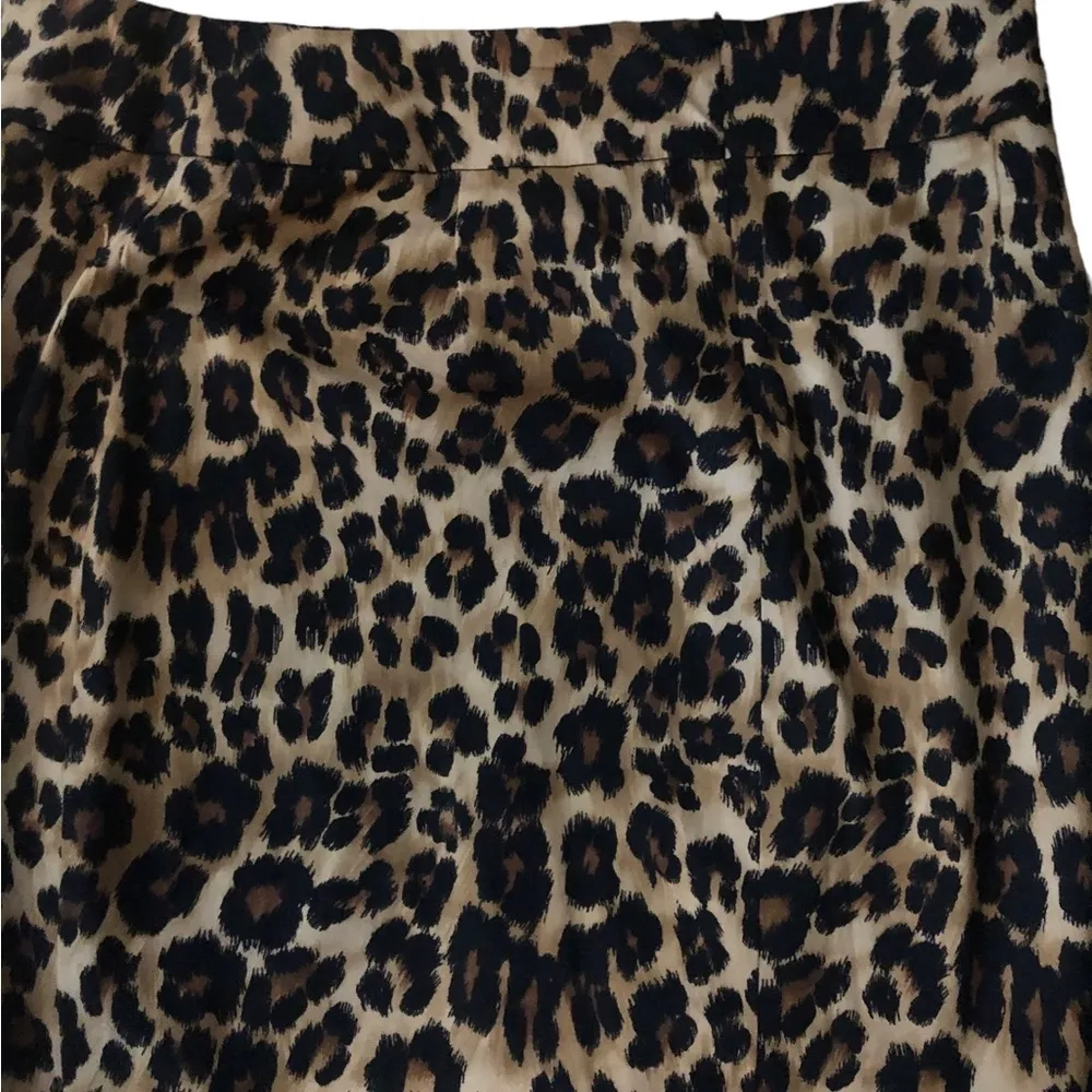 VTG Charter Club Stretch Pencil Skirt Sz.12 Leopard Animal Print Lined Business - Image 2