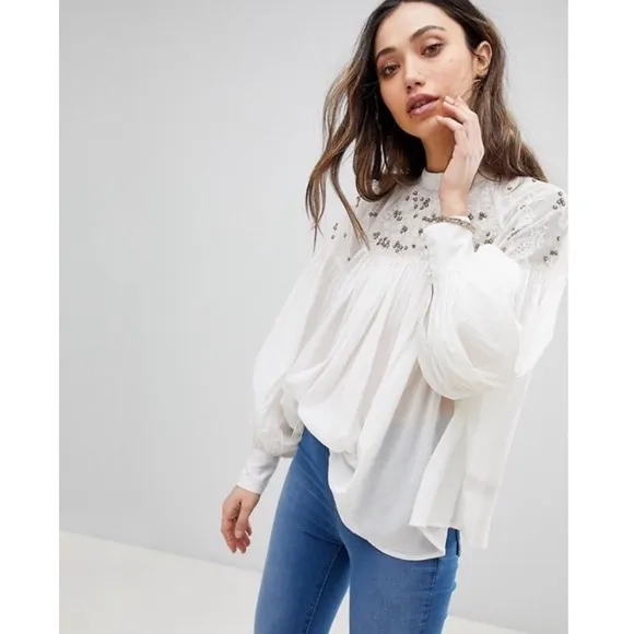 free people have it my way embroidered top - Image 2