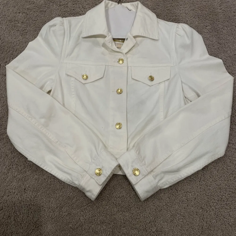 Michael Kors Cropped Denim Jacket - Image 2