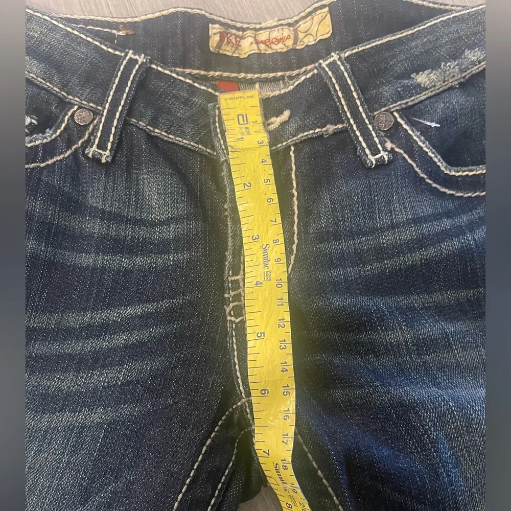 Women's BKE Sabrina Stretch Low Rise Boot Cut Jean Med Wash Chunky Side … - Image 8