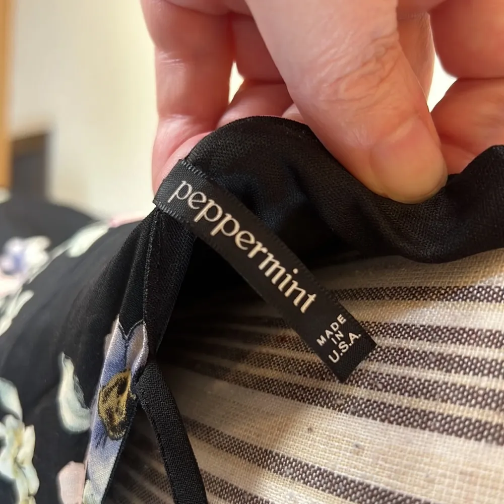 Peppermint spaghetti strap floral mini dress, Small - Image 5