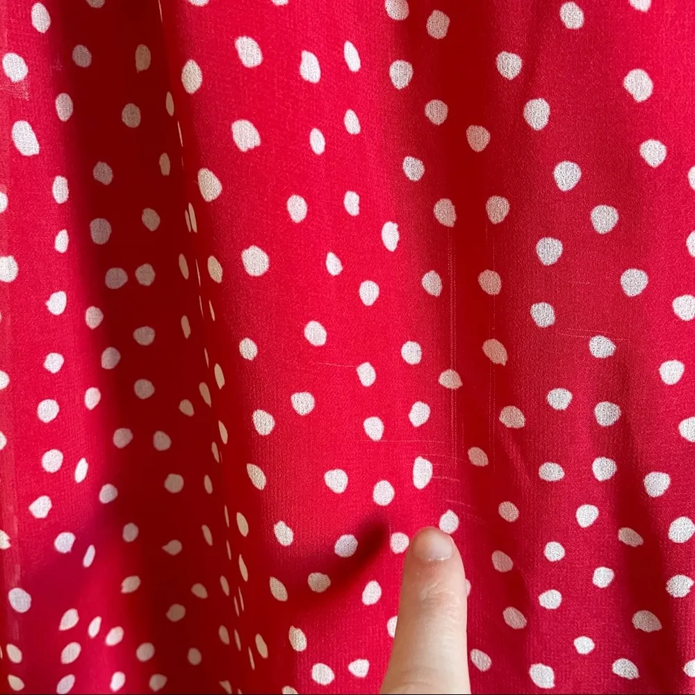 Keepsake Moonshine Polka Dot Tiered Chiffon Midi Skirt - Image 11