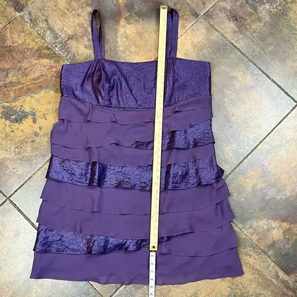 Dressbarn Collections Purple Evening Gown Formal Dress 20 - Image 6