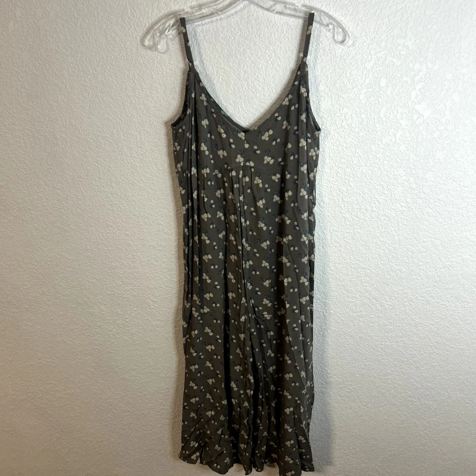 Natural Life Jumpsuit Womens Size Large Gray Cream Floral NWOT - Image 5