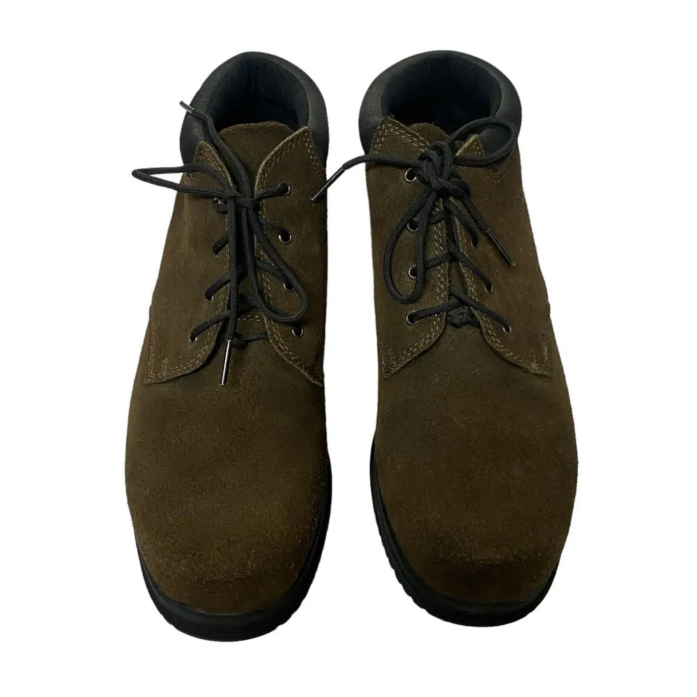 Lands End women's ankle boot lace up hiking outdoor suede brown 10B Outdoor - Image 5