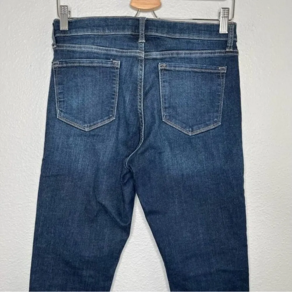 Banana republic factory denim sculpt darkwash mid rise skinny jeans size 27/4 - Image 3