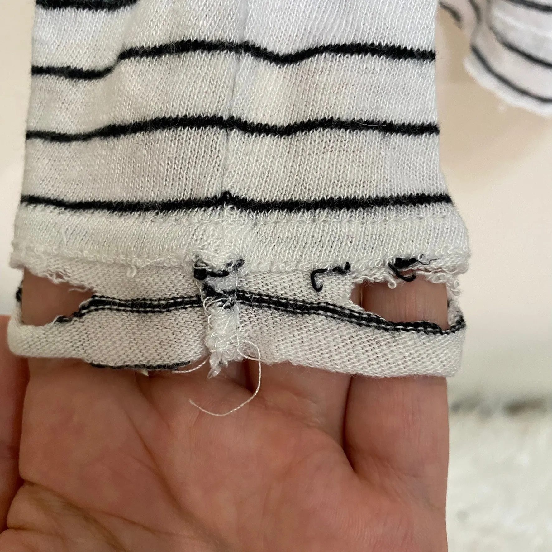 VICI Lovestitch super distressed striped‎ long sleeve - Image 5