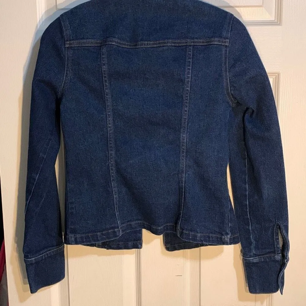 Frankie B Denim Women’s Jacket Size M Blue Size M - Image 4
