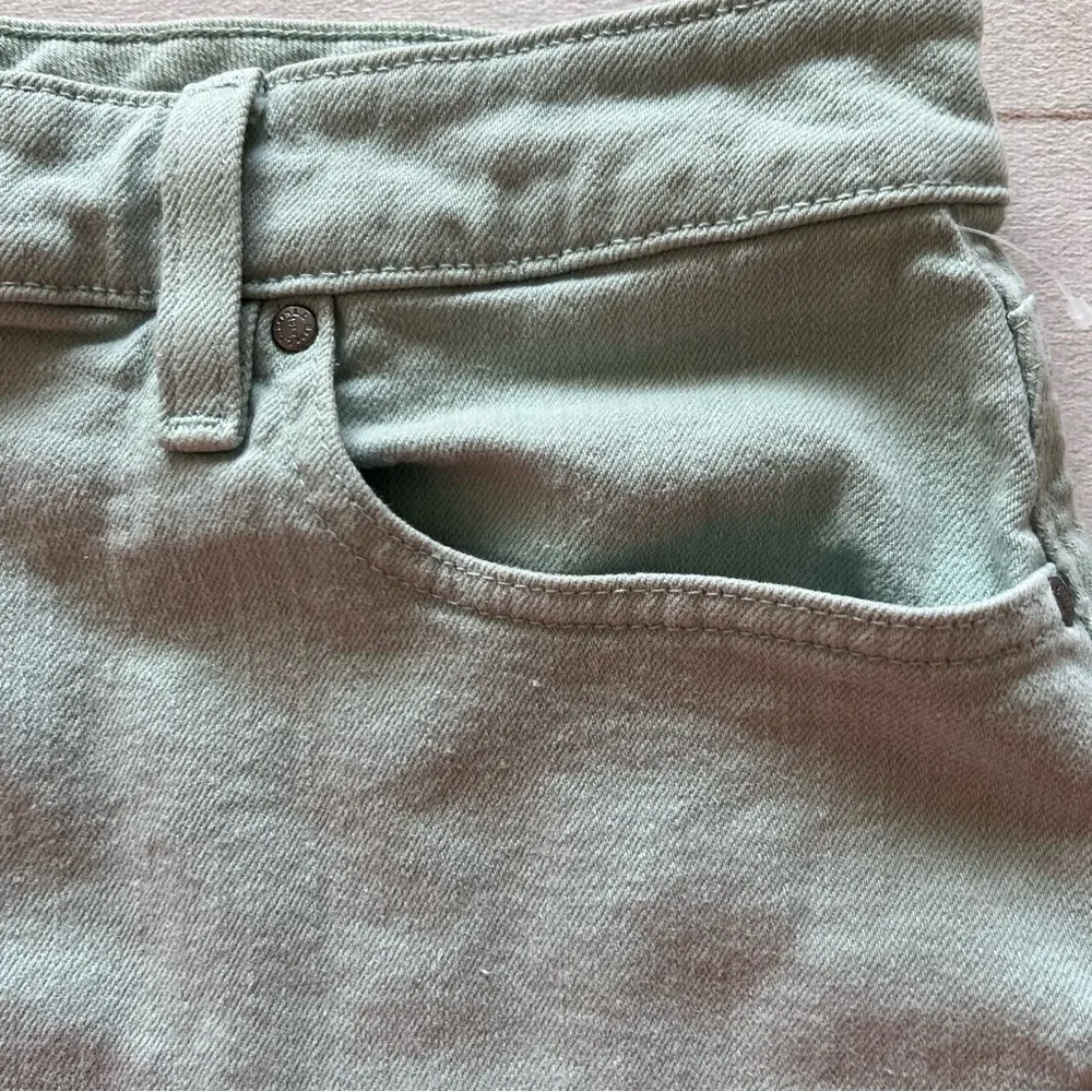 L.L.BEAN Womens Favorite Fit Denim Straight Pencil Jean Skirt 12R, Back Slit - Image 6