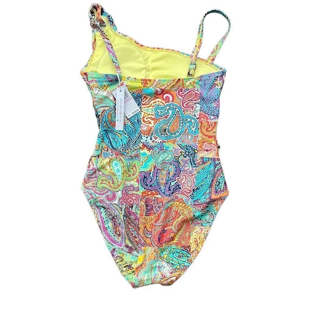 Bleu Rod Beattie Womens Paisley One Piece Swimsuit Padded Cap‎ Multicolor Size 6 - Image 2