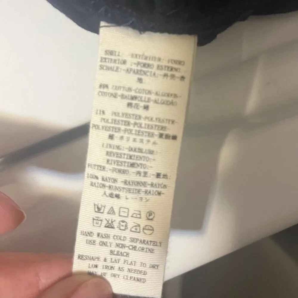 Free People "She’s In Parties" Scrunch Bodycon Dress Dark Navy Polka Dot sz. S - Image 11