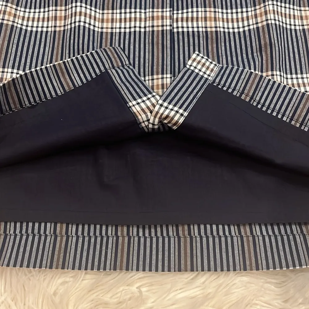 NWOT Pendleton plaid cotton skirt with pockets, hidden button front 8 - Image 7