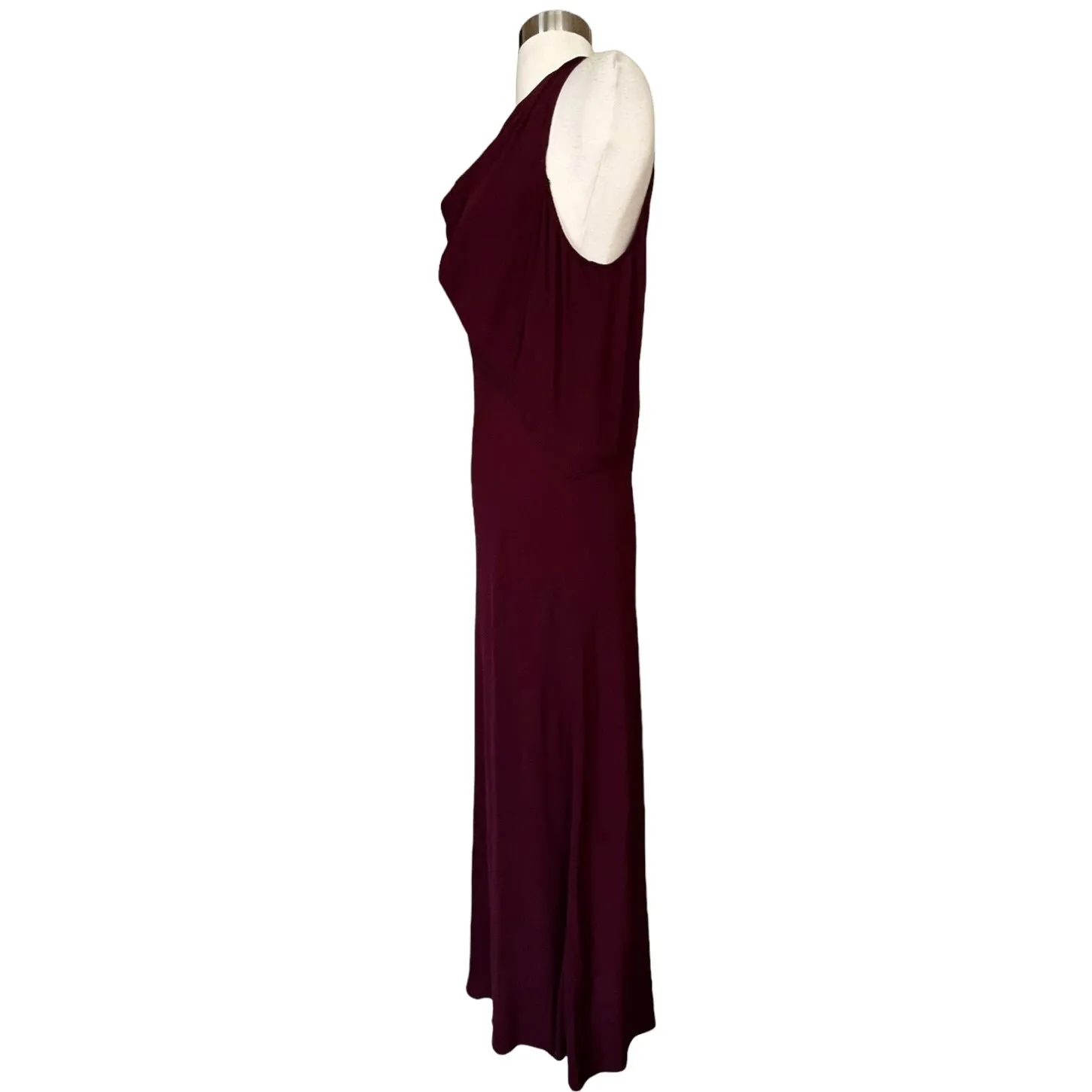 MARC JACOBS Halter Cowl Neck Dress Maxi Sleeveless Shift Wine Burgundy 6 NWT - Image 6