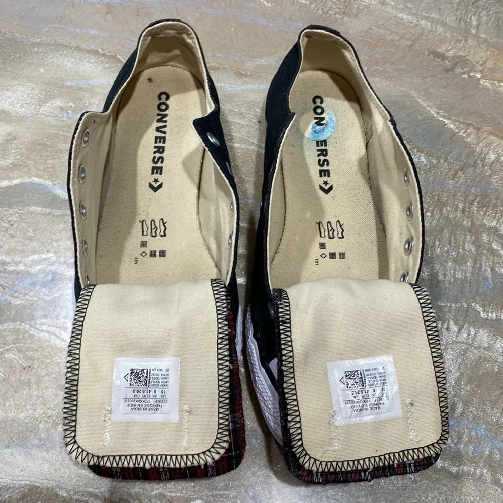 Converse All Star Low Tops Lace Black Sneakers Shoes Women’s 10 - Image 13