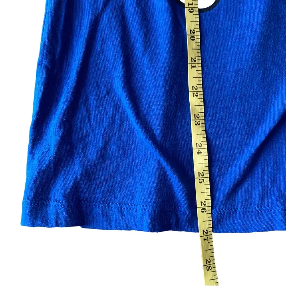 New York Mets The 7 Line Blue Crossbones Graphic Tee Size Large - Image 6