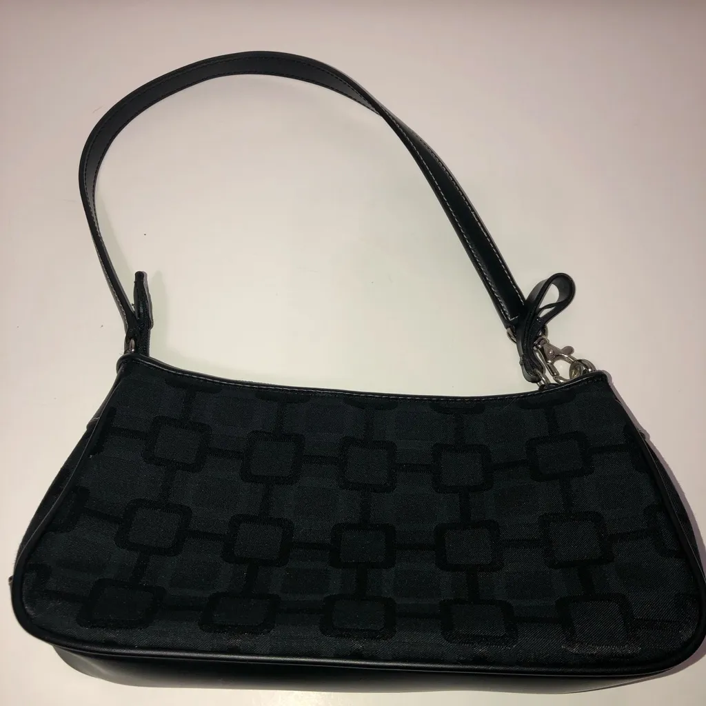 Nine West small purse geometric black shoulder bag city chic‎ club - Image 3