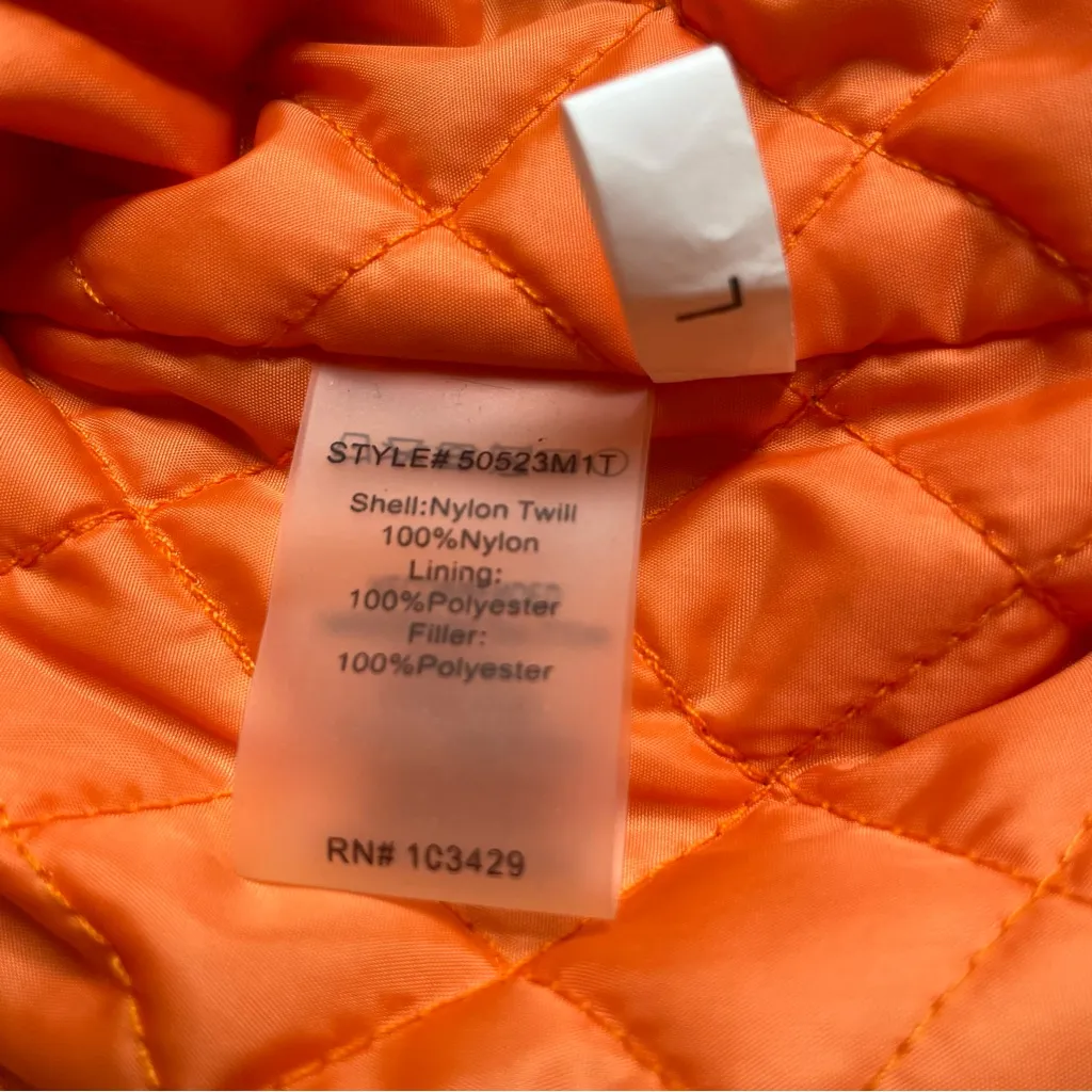 Monkees of Virginia Beach Orange and Gray Vest. Size L - Image 6