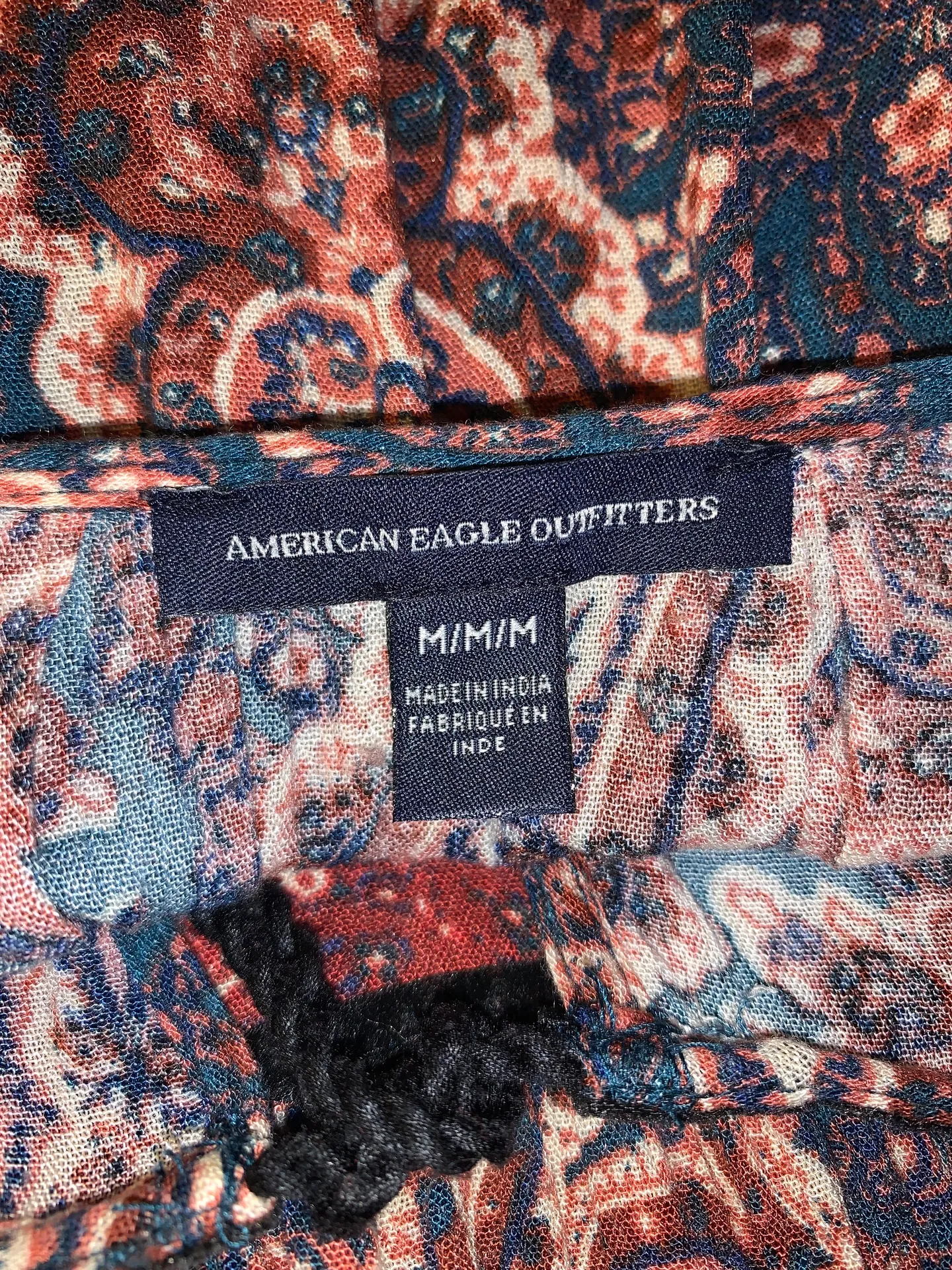 American Eagle Paisley Boho Style Top - Image 5